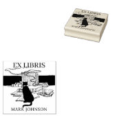 Tampons Encreurs EX libris exlibris bibliothèque livre bibliothèque (Tamponné)