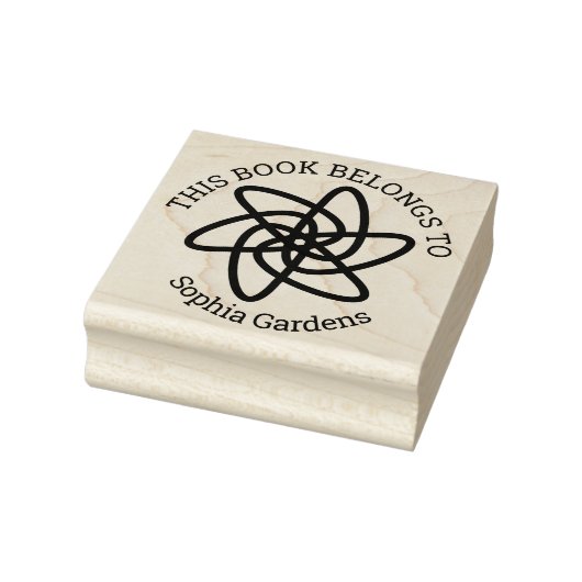 Tampons Encreurs Ex Libris - Fleur géométrique 05 (Tampon)