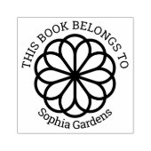 Tampons Encreurs Ex Libris - Fleur géométrique 06 (Impression)