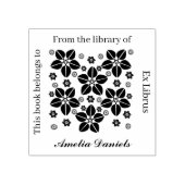 Tampons Encreurs ex-libris fleur orientale (Impression)