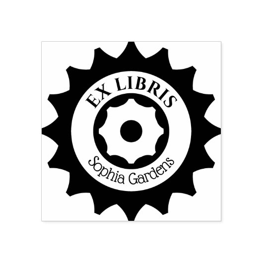 Tampons Encreurs Ex Libris Gears (Impression)