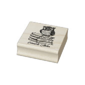 Tampons Encreurs Ex Libris Hibou Personnalisé  (Tampon)
