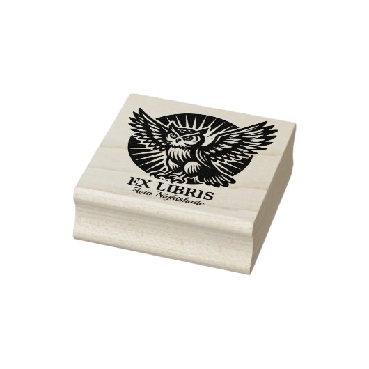 Tampons Encreurs Ex Libris - Librarian Owl (Tampon)