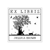 Tampons Encreurs Ex Libris lire avec un chat dans la nature, Livre (Impression)