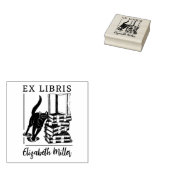 Tampons Encreurs Ex Libris, livre de chats mignon (Tamponné)