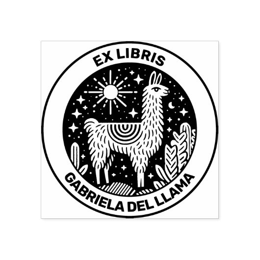 Tampons Encreurs Ex Libris - Llama (Impression)