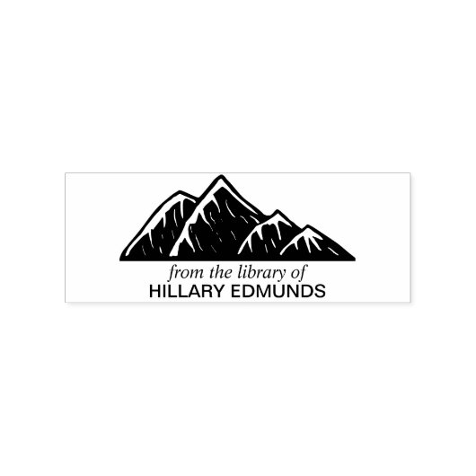 Tampons Encreurs Ex Libris Mountains (Small) (Impression)