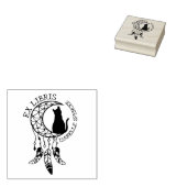Tampons Encreurs Ex Libris Mystic Chat, Moon Dream Catcher Book (Tamponné)