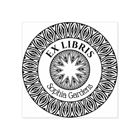 Tampons Encreurs Ex Libris Mystical Star Burst v5 (Impression)