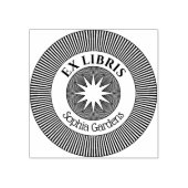 Tampons Encreurs Ex Libris Mystical Star Burst v8 Timbre en caoutch (Impression)