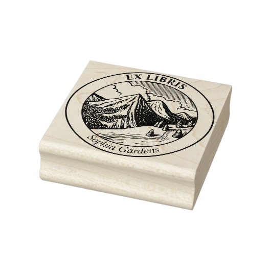 Tampons Encreurs Ex Libris - Paysage alpin (Tampon)