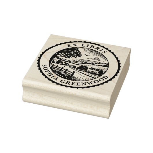 Tampons Encreurs Ex Libris - Paysage rural (Tampon)