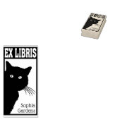 Tampons Encreurs Ex Libris Peeping Chat noir (Tamponné)