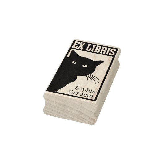 Tampons Encreurs Ex Libris Peeping Chat noir (Tampon)