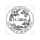 Tampons Encreurs Ex-libris personnalisé Custom Deco avec cercle flo (Impression)