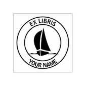 Tampons Encreurs Ex libris plate-forme de voilier (Impression)