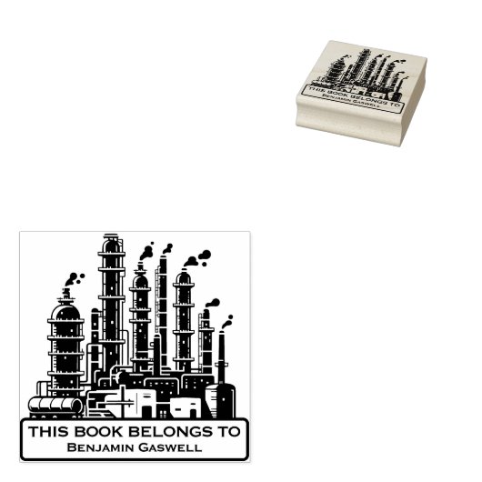 Tampons Encreurs Ex Libris - raffinerie d'huile (Tamponné)