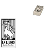 Tampons Encreurs Ex Libris - Retro Cat v2 (Tamponné)