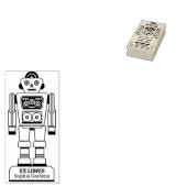 Tampons Encreurs Ex Libris - Robot Librarian v2 (Tamponné)