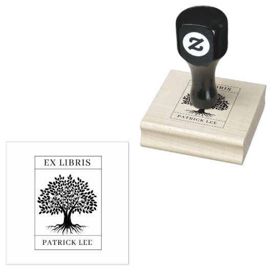 Tampons Encreurs EX LIBRIS STAMP, Exlibris, Exlibris Timbre pour li (Tamponné)