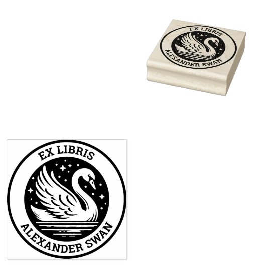 Tampons Encreurs Ex Libris - Swan (Tamponné)