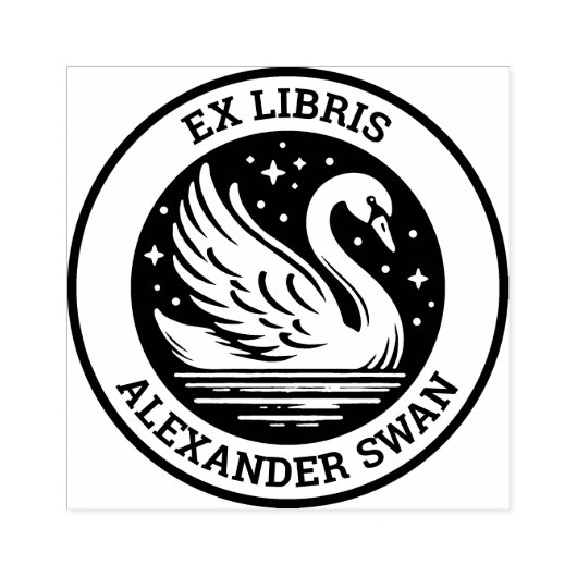 Tampons Encreurs Ex Libris - Swan (Impression)