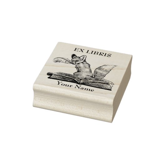 Tampons Encreurs Ex Libris, Timbre du livre Fox (Tampon)