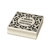 Tampons Encreurs Ex Libris Timbre en bois - Motif géométrique (Tampon)