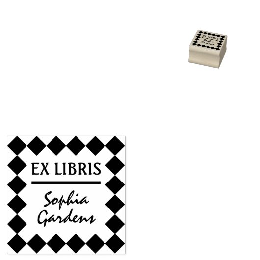 Tampons Encreurs Ex Libris Timbre En Caoutchouc Moderne (Tamponné)