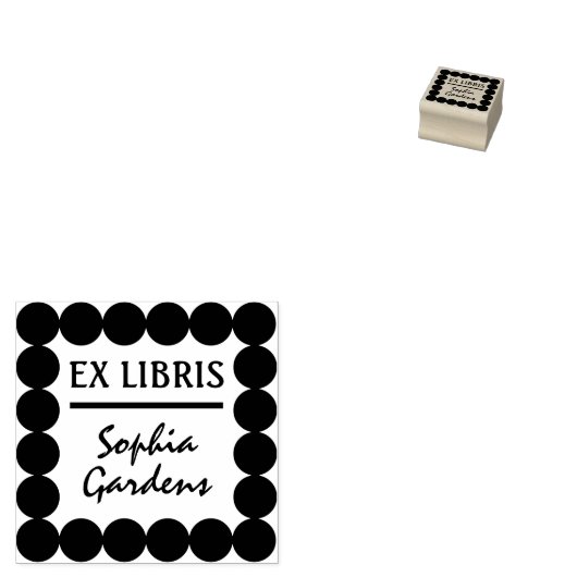 Tampons Encreurs Ex Libris Timbre En Caoutchouc Moderne (Tamponné)