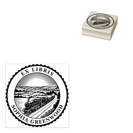 Tampons Encreurs Ex Libris - Train Rural (Tamponné)