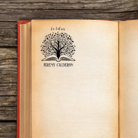 Tampons Encreurs Ex Libris Tree Ce Livre Appartient À Nom Personnal