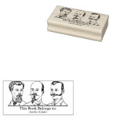 Tampons Encreurs Ex Libris - Trois hommes v2 (Tamponné)