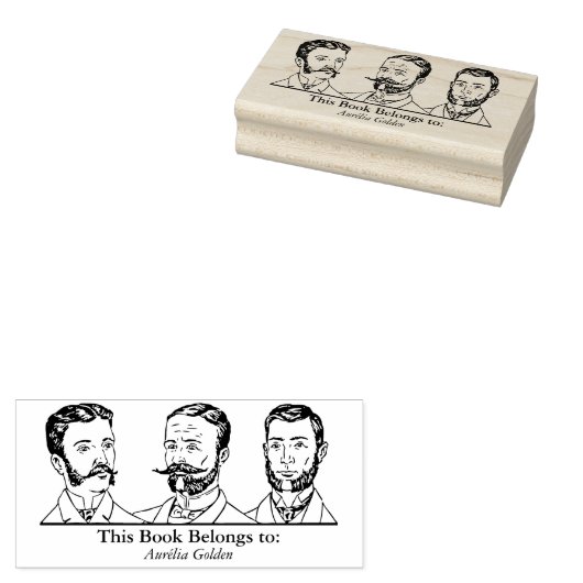 Tampons Encreurs Ex Libris - Trois hommes v3 (Tamponné)
