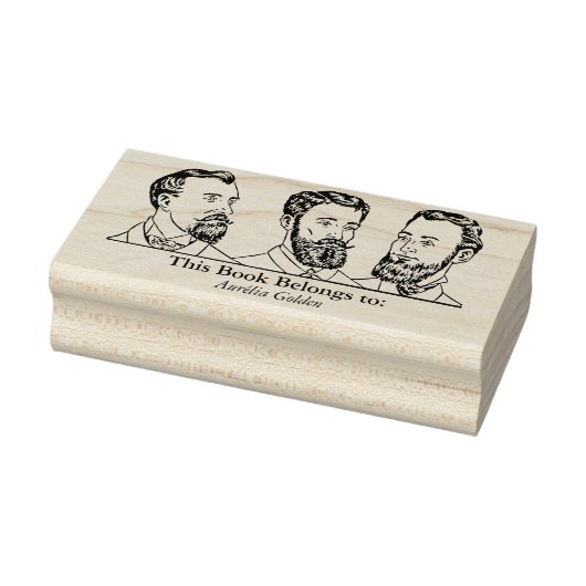 Tampons Encreurs Ex Libris - Trois hommes v6 (Tampon)