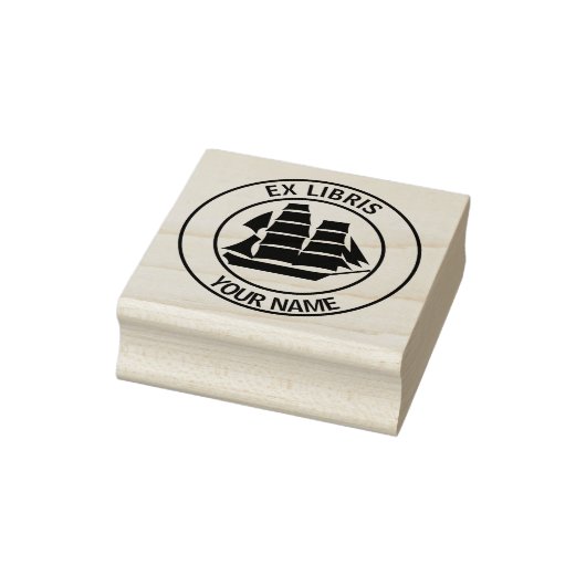 Tampons Encreurs Ex libris voilier (Tampon)