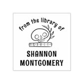 Tampons Encreurs Ex-librre illustré d'une tête de mort de la biblio (Impression)