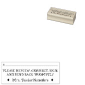 Tampons Encreurs Examen et demande de signature + Nom de l'enseigna (Tamponné)