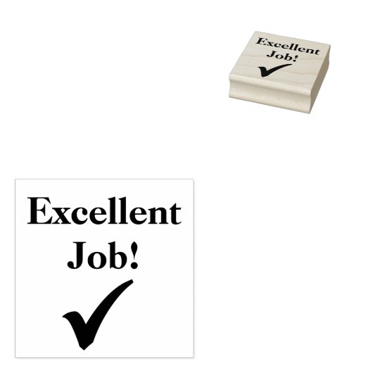 Tampons Encreurs Excellente note de vérification du travail (Tamponné)