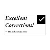 Tampons Encreurs "Excellentes corrections !" + Nom de l'enseignant (Impression)