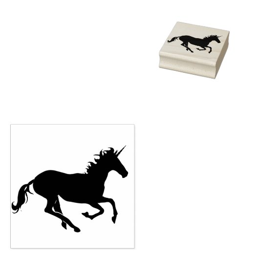 Tampons Encreurs exécution du timbre art unicorne (Tamponné)