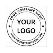 Tampons Encreurs Exemple de timbre en caoutchouc rond du logo de vo (Impression)