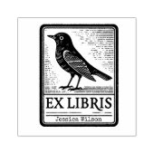 Tampons Encreurs Exlibris corbeau personnalisé (Impression)