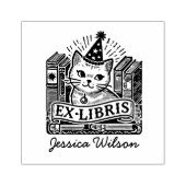 Tampons Encreurs Exlibris de chats mignons (Impression)
