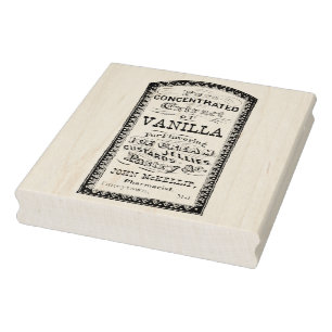 Tampons Encreurs Extrait de vanille - annonce vintage de pharmacie