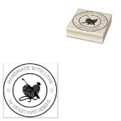 Tampons Encreurs Fabriqué à la main avec amour - Craft en fils de c (Tamponné)