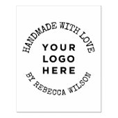 Tampons Encreurs Fabriqué à la main avec amour grand logo simple (Impression)