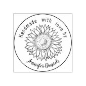 Tampons Encreurs Fabriqué à la main avec amour, timbre en caoutchou (Impression)