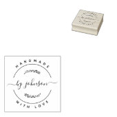 Tampons Encreurs Fabriqué à la main avec l'amour Timbre en caoutcho (Tamponné)