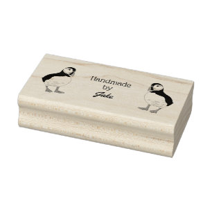 Tampons Encreurs Fabriqué à la main par Puffin autoencastré timbre